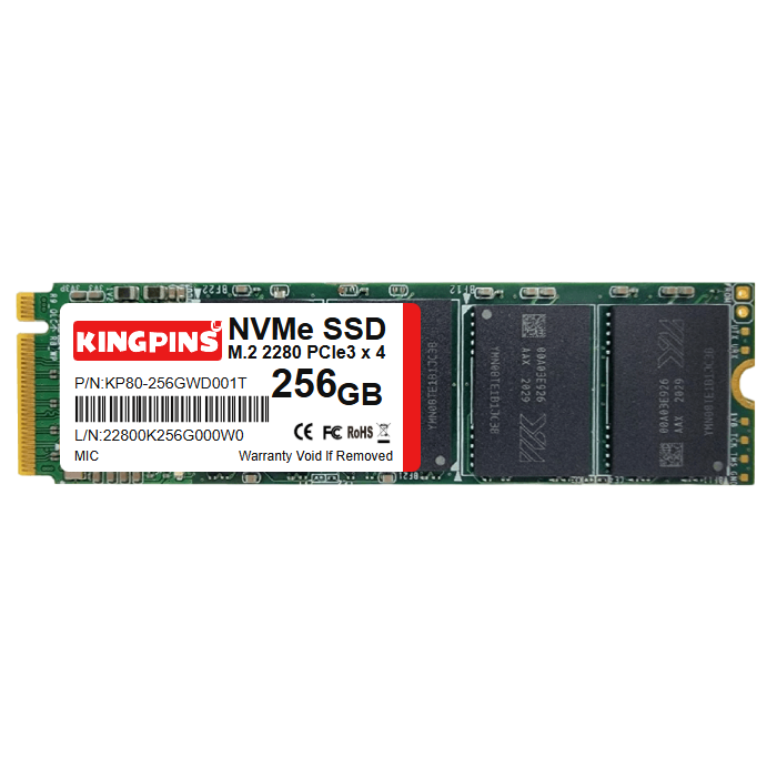 KP80 INDUSTRIAL GRADE M.2 2280 NVMe GEN3 PCIe3.0*4 SSD 256GB thumbnail 2