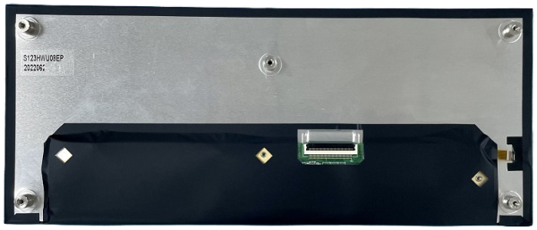 12.3inch 1920x720 automobile TFT LCD display with 2 port LVDS interface